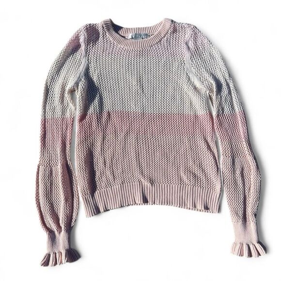 Design History Loose Knit Color Block Sweater Size Small - Picture 1 of 4